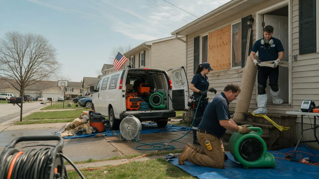 Water Damage Restoration in Economy, IN near me